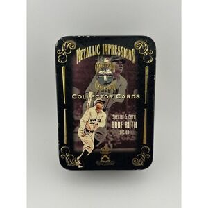 Babe Ruth Metallic Impressions Cooperstown Collectors Cards - Special 5 Card Tin